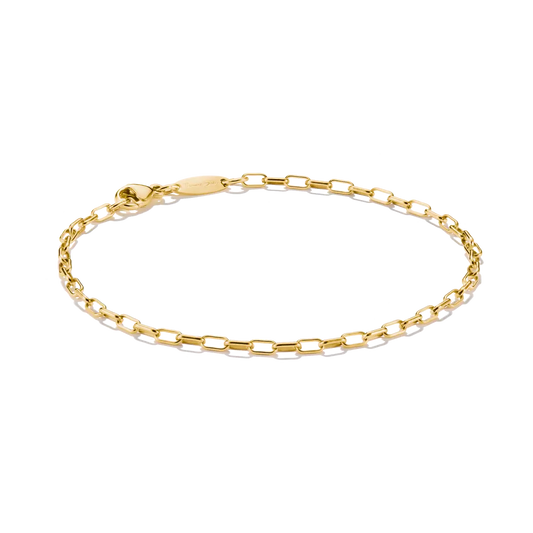 Thomas Sabo Gold Plated Silver Paperclip Bracelet 19cms A2206-413-39