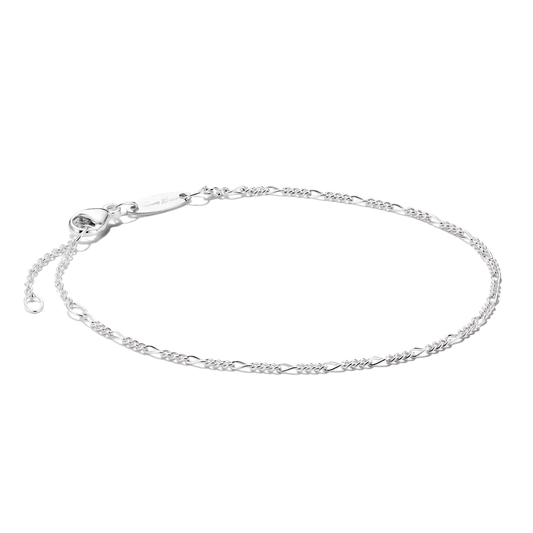 Thomas Sabo Connect Sterling Silver Figaro Bracelet 19cms A2207-001-21