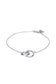 Diamonfire Sterling Silver Entwined Circles Bracelet