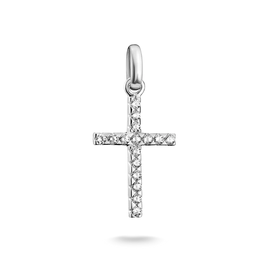 Thomas Sabo Connect Sterling Silver Cubic Zirconia Cross Charm CC1203-051-14
