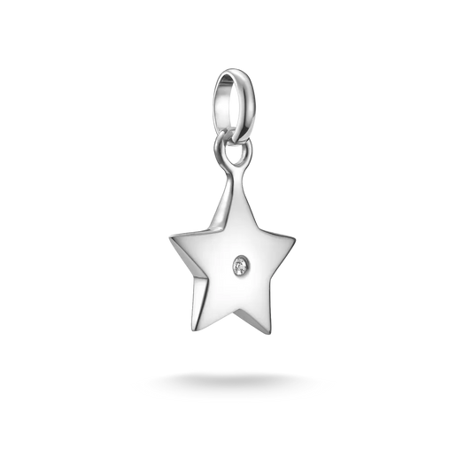 Thomas Sabo Connect Sterling Silver Cubic Zirconia Star Charm CC1238-051-14
