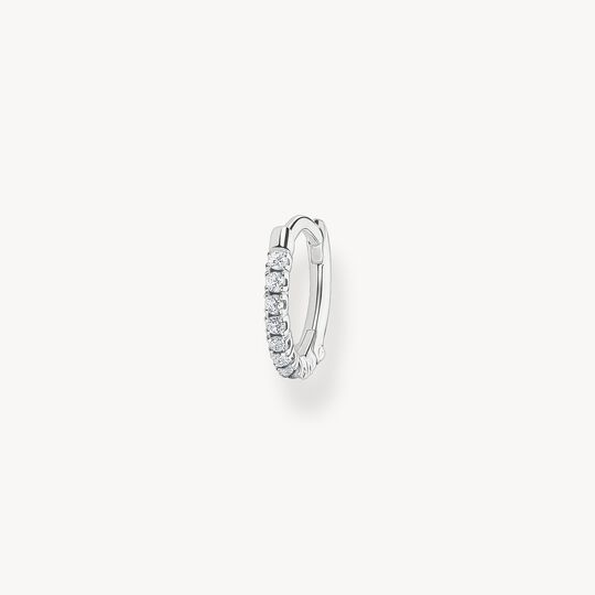 Thomas Sabo Sterling Silver Cubic Zirconia Hoop Earring Single CR658-051-14