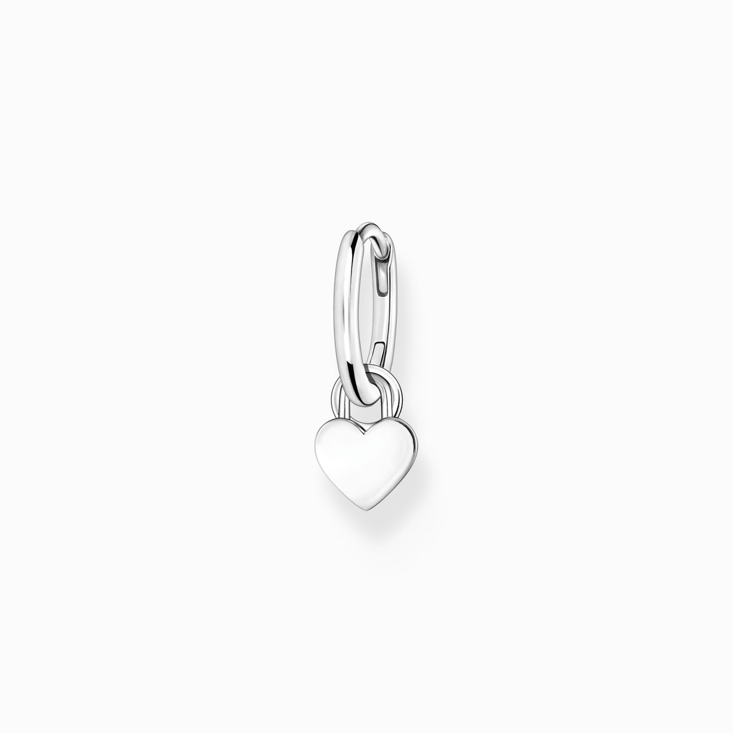 Thomas Sabo Sterling Silver Single Hoop Heart Earring CR717-001-21