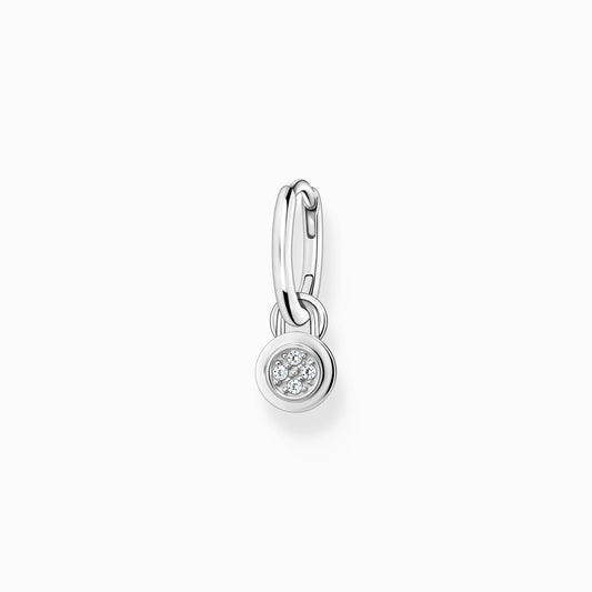 Thomas Sabo Sterling Silver Single Drop Cubic Zirconia Earring CR720-051-21
