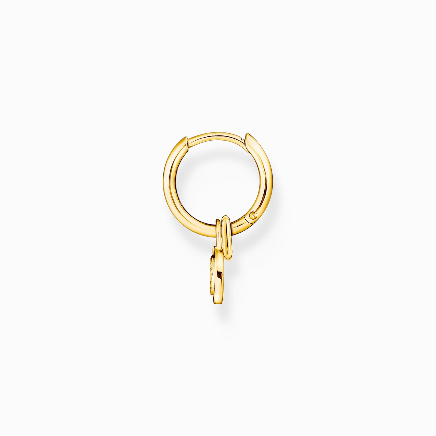 Thomas Sabo Yellow Gold Plated Cubic Zirconia Hoop Earrings
