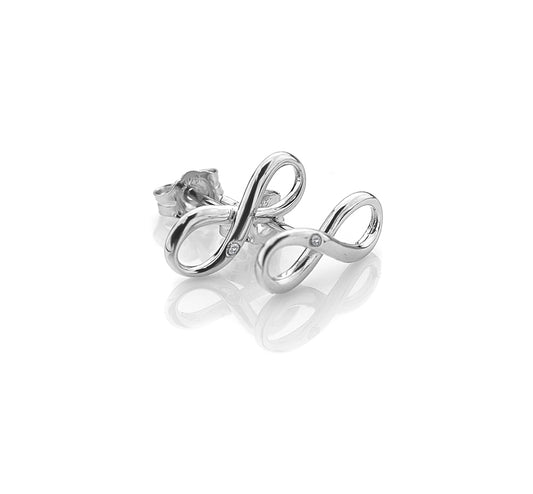 Hot Diamonds Sterling Silver Infinity Stud Earrings DE390