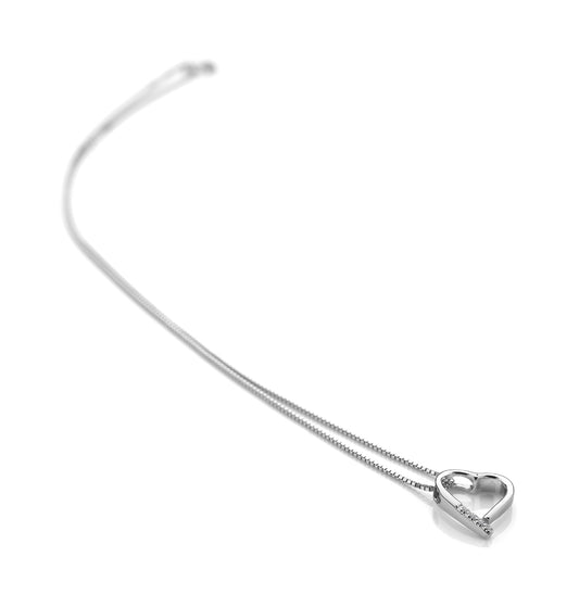 Hot Diamonds Sterling Silver Heart Necklace DP100