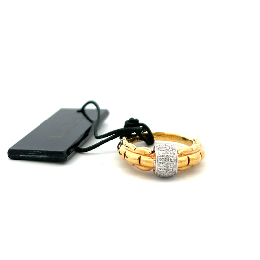 Pre-Owned 18ct Yellow Gold 0.40ct Fope Diamond Ring Size M