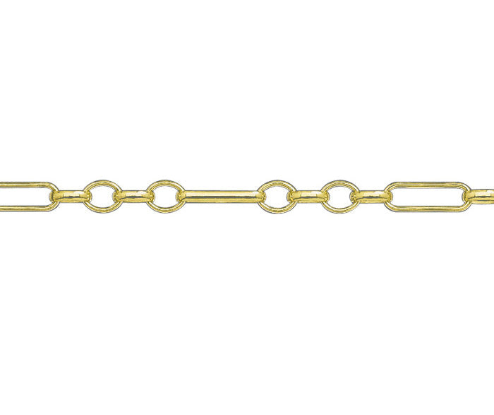 9ct Yellow Gold Figaro Belcher Chain 18"