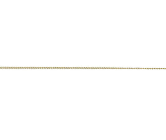 9ct Yellow Gold 18" Fine Round Curb Chain