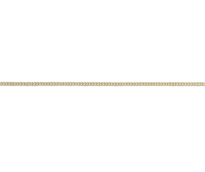 9ct Yellow Gold 16/18" Adjustable Curb Chain