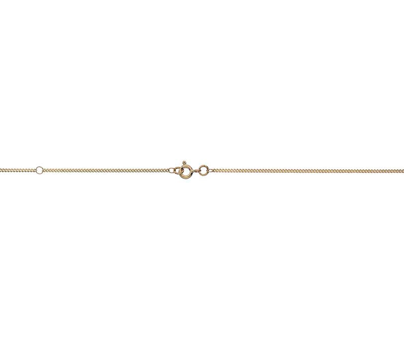 9ct Yellow Gold 18/20" Adjustable Flat Curb Chain