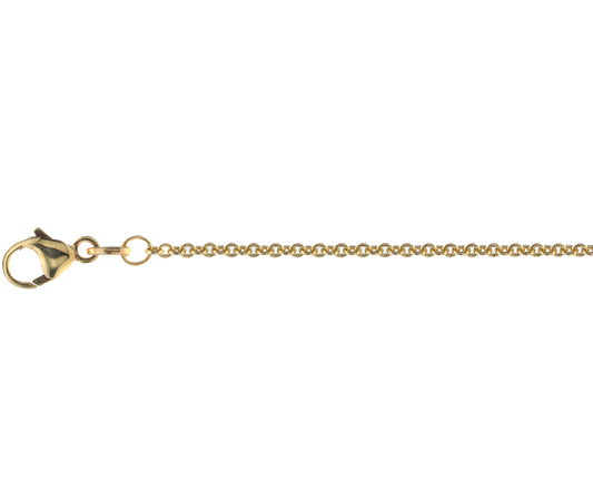 9ct Yellow Gold 18" Close Trace Chain