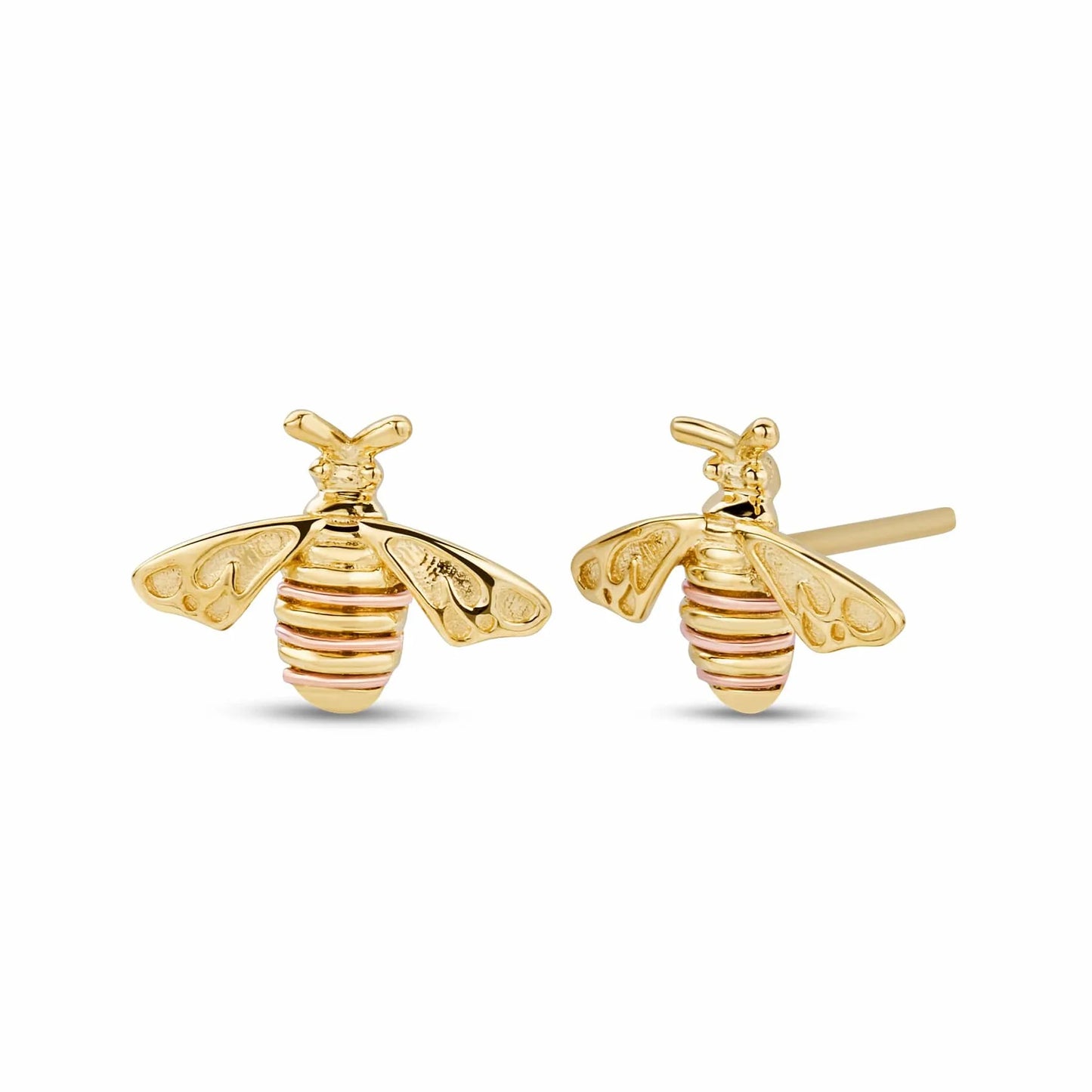 Clogau Nature's Wonder 9ct Solid Gold Honey Bee Stud Earrings GHBE836
