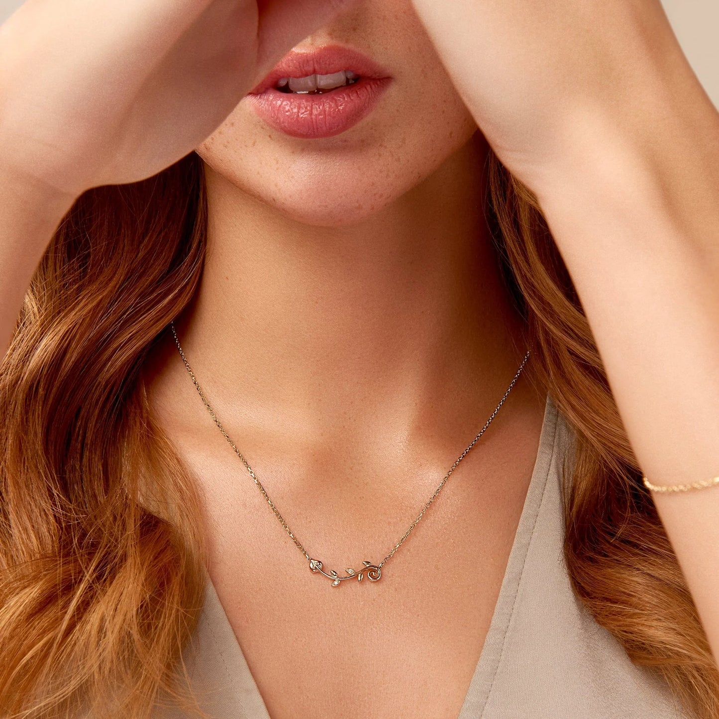 Clogau 9ct Yellow Gold Vines Of Life Diamond Necklace