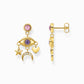 Thomas Sabo Yellow Gold Plated Cosmic Drop Earrings H2272-414-7