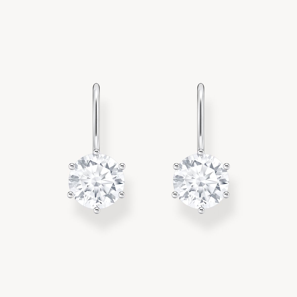 Thomas Sabo Sterling Silver Cubic Zirconia Drop Earrings H2287-051-14