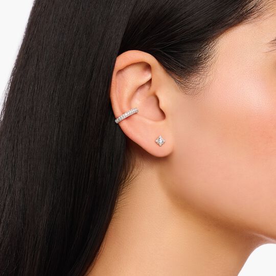 Thomas Sabo Sterling Silver White Cubic Zirconia Mini Cluster Stud Earrings H2311-051-14