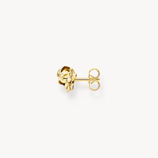Thomas Sabo Yellow Gold Plated True Romance Rose Stud Earrings H2314-413-39