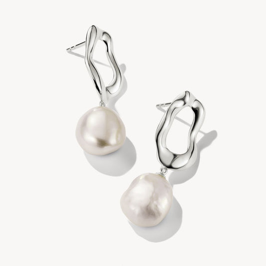 Thomas Sabo Natural Beauty Freshwater Cultured Pearl Drop Earrings H2322-082-14