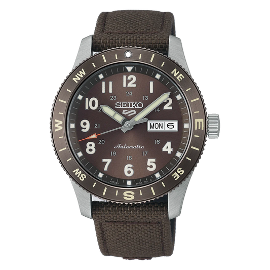 Seiko 5 Sports Field Watch In Coyote Brown HDB009K1