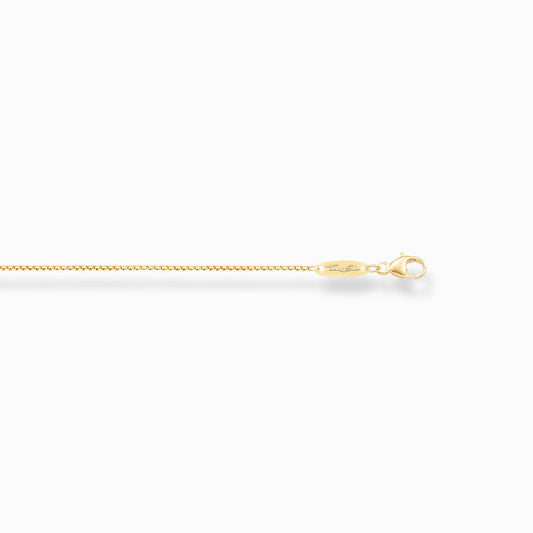 Thomas Sabo Yellow Gold Plated Fine Box Belcher Necklace 50cm KE1106-413-12