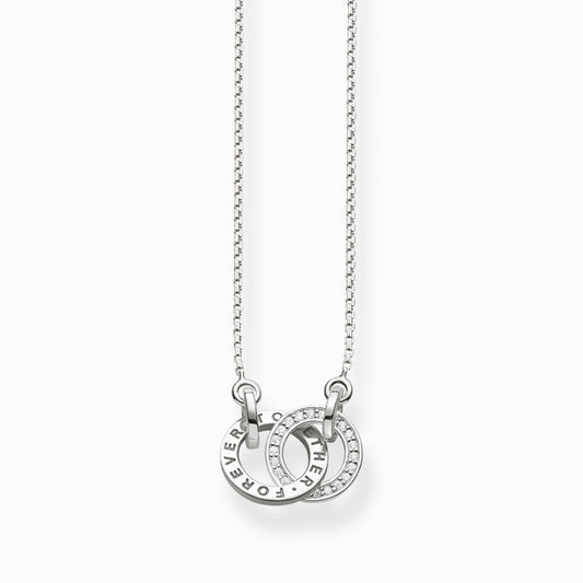 Thomas Sabo Sterling Silver Forever Together Necklace KE1488-051-14