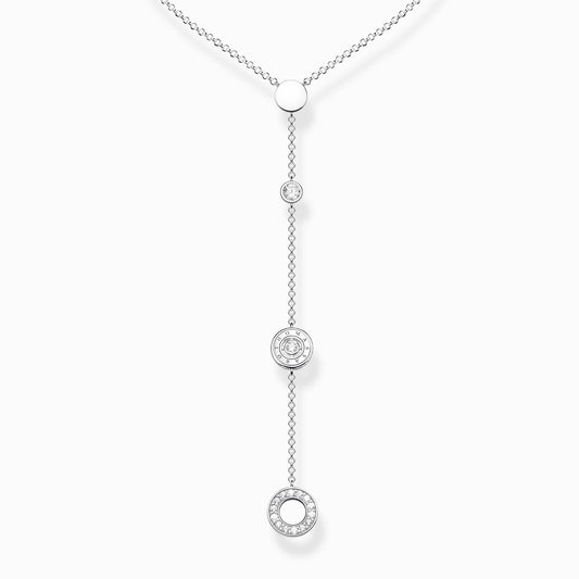 Thomas Sabo Sterling Silver Circle Drops Necklace KE1879-051-14