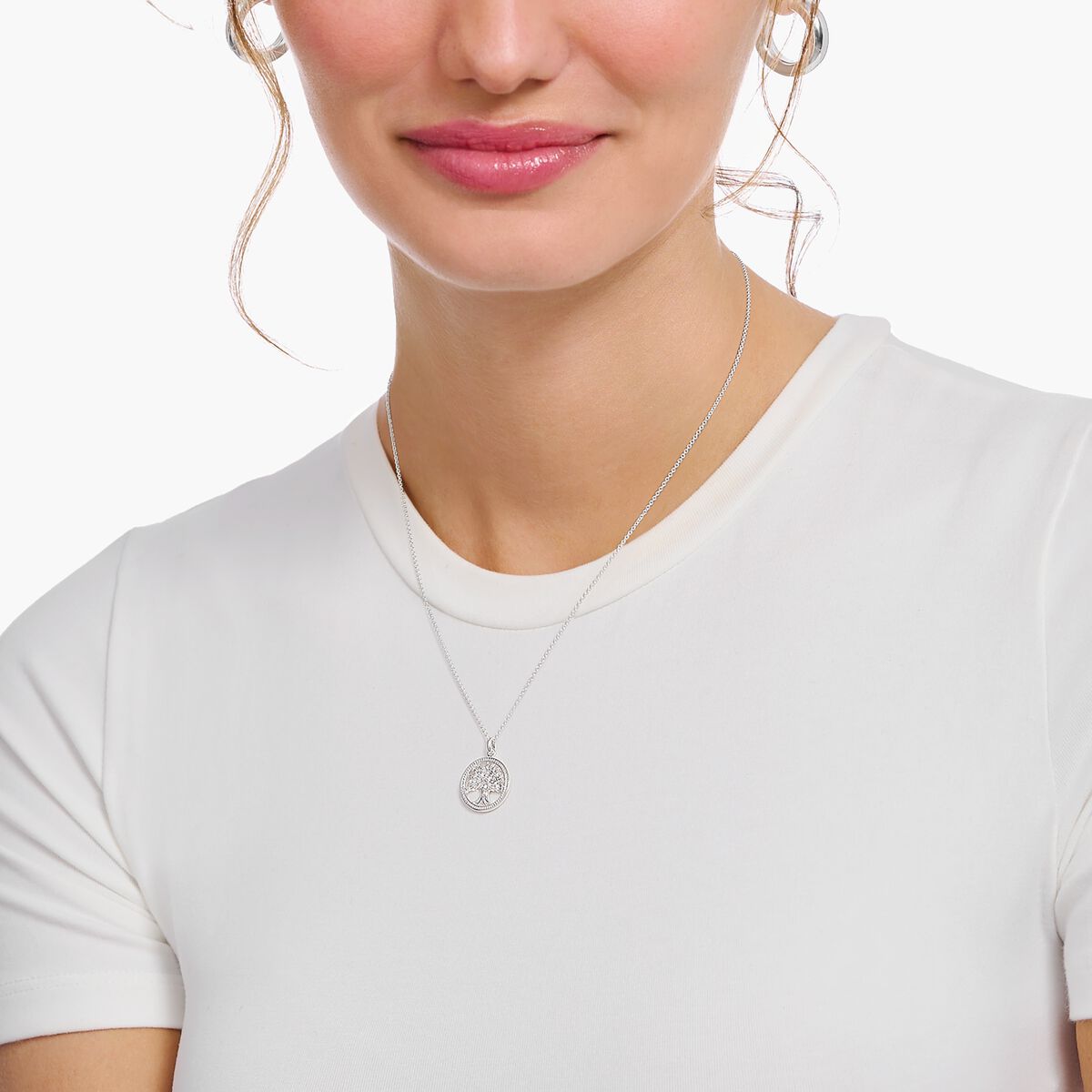 Thomas Sabo Sterling Silver Tree of Life Necklace KE2214-051-14
