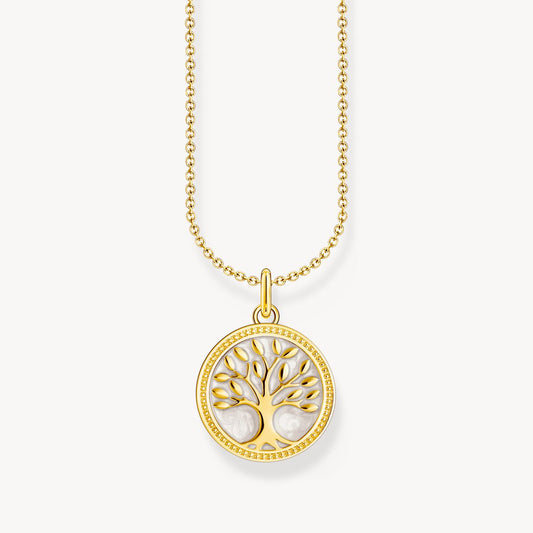 Thomas Sabo Yellow Gold Plated Tree of Love Necklace KE2220-427-39