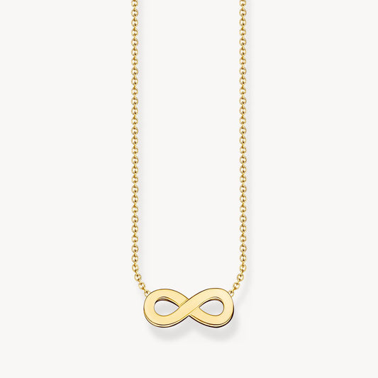 Thomas Sabo Yellow Gold Plated Plated Infinity Necklace KE2221-413-39