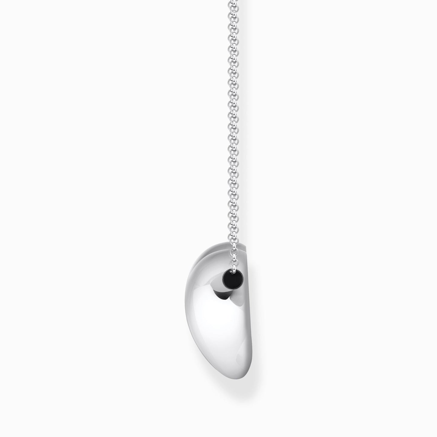 Thomas Sabo Sterling Silver Large Polished Hollow Heart Slider Necklace KE2276-001-21