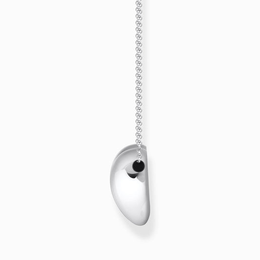 Thomas Sabo Sterling Silver Large Polished Hollow Heart Slider Necklace  KE2276-001-21