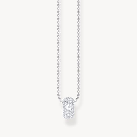 Thomas Sabo Sterling Silver White Cubic Zirconia Loop Necklace KE2278-051-14