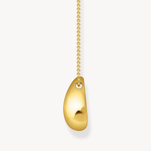 Thomas Sabo Yellow Gold Plated Organic Drop Necklace KE2281-413-39