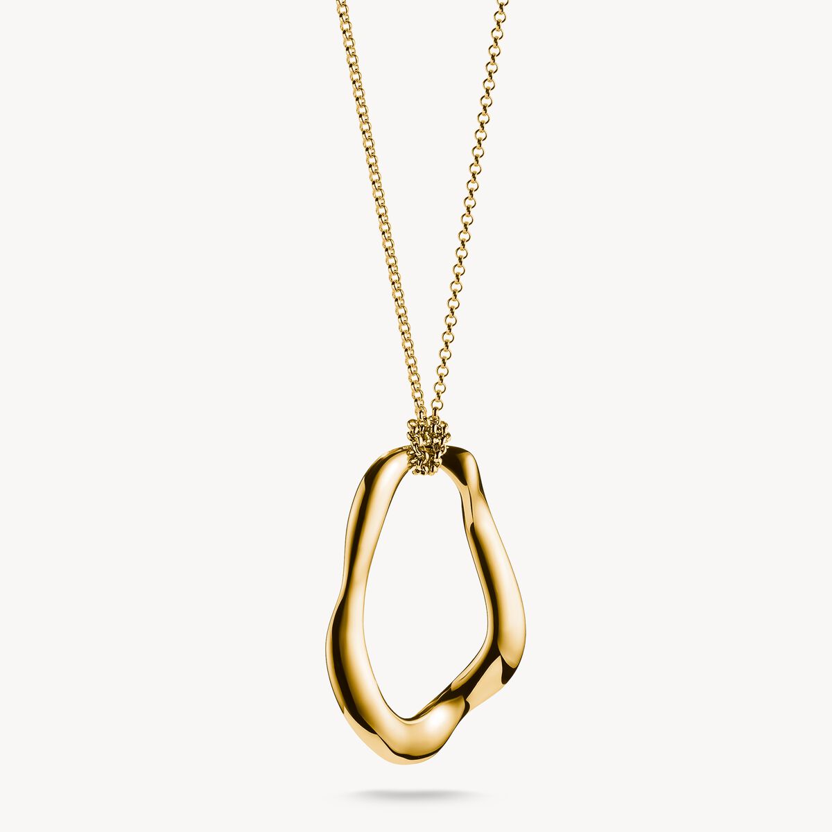 Thomas Sabo Natural Beauty Yellow Gold Plated Open Necklace 70cm KE2319-413-39