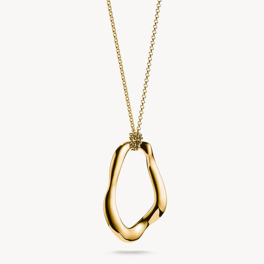 Thomas Sabo Natural Beauty Yellow Gold Plated Open Necklace 70cm KE2319-413-39