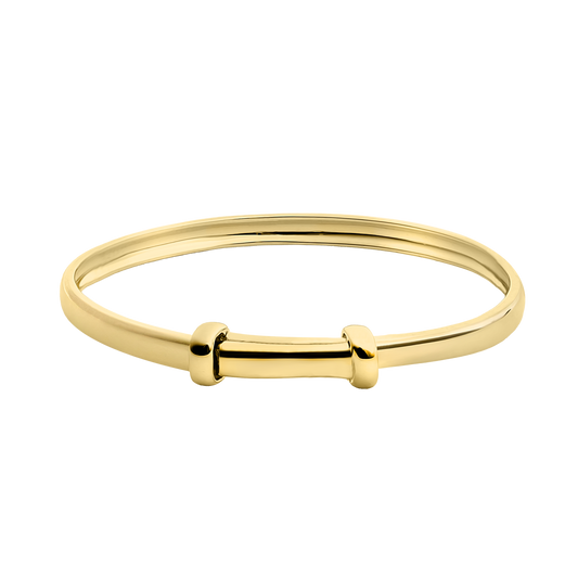 Little Star LUXE Childrens 9ct Yellow Gold Shaped Bangle Elara LSB0616