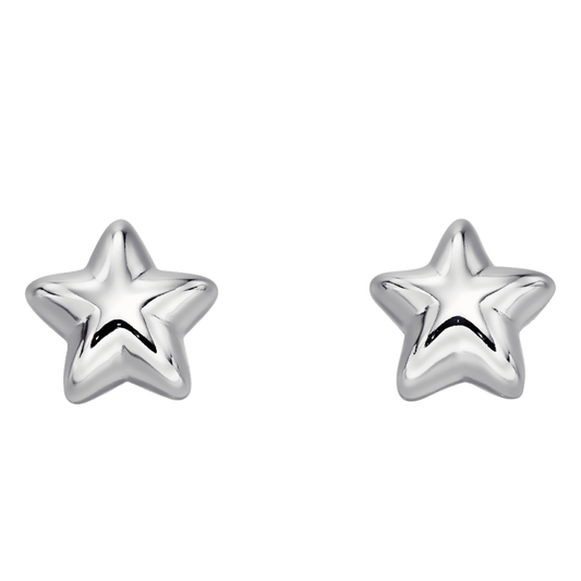 Little Star Sterling Silver Elle Polish Star Stud LSE0182