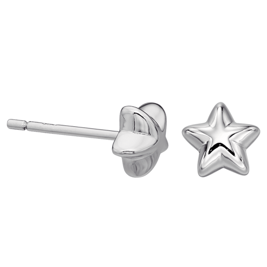 Little Star Sterling Silver Elle Polish Star Stud LSE0182