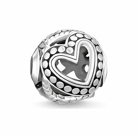 Thomas Sabo Sterling Silver Faith Hope Love Karma Bead K0263-637-21