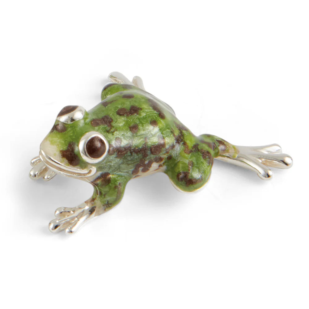 Sterling Silver Enamel Frog