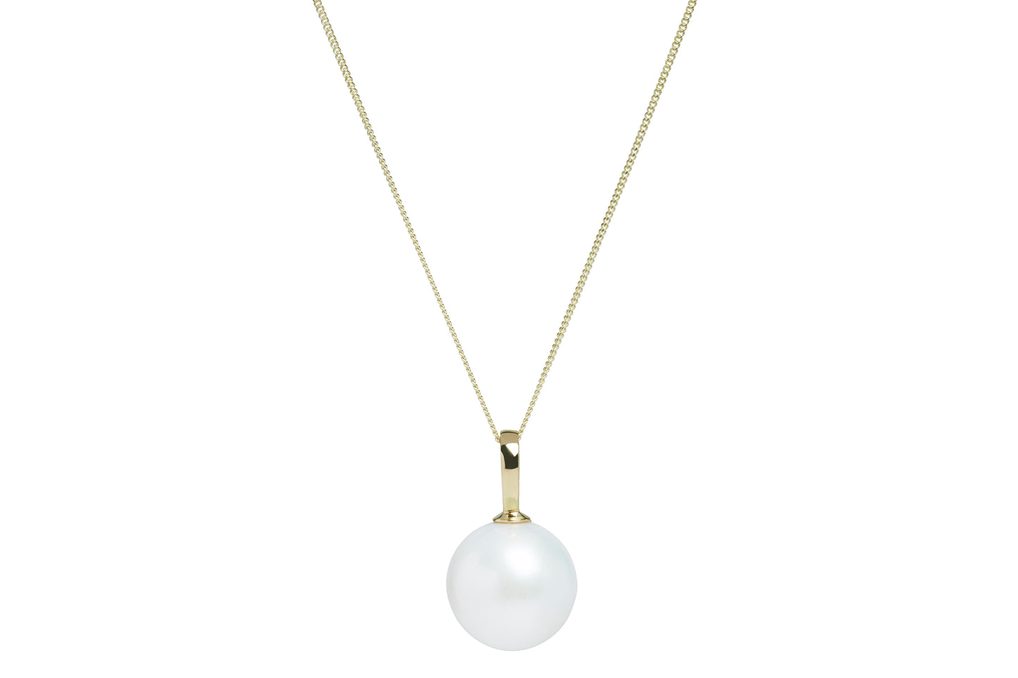 9ct Yellow Gold 14-15mm Freshwater Cultured Pearl Pendant