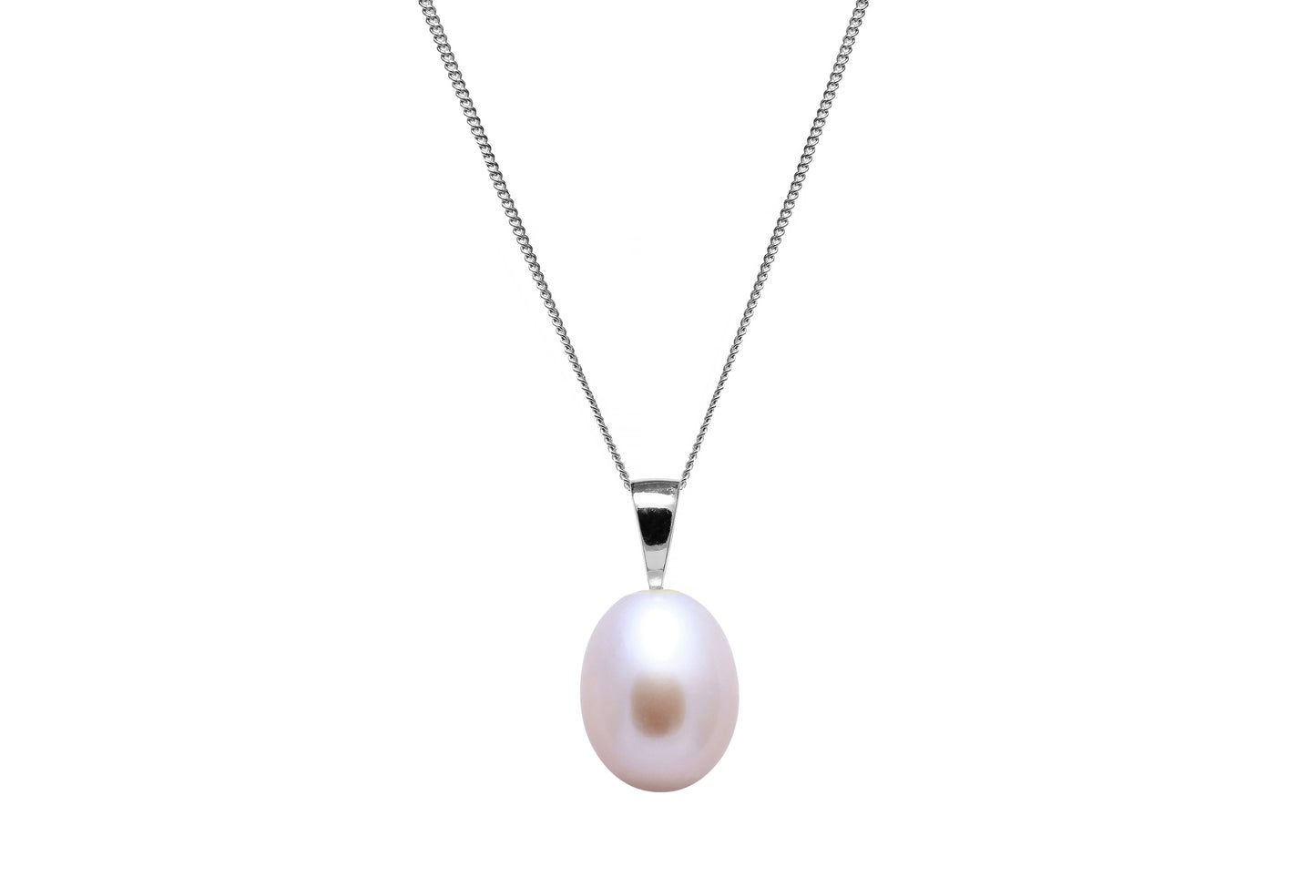 9ct White Gold Freshwater Cultured Pearl 9mm Pendant