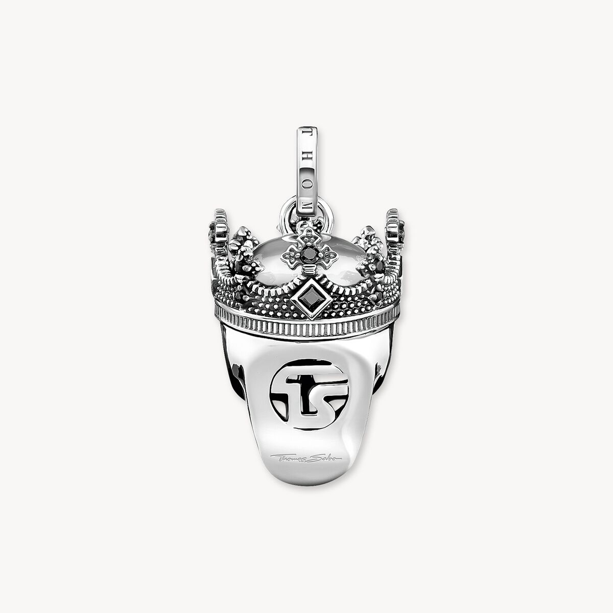 Thomas Sabo Sterling Silver Skull Crown Pendant PE871-643-11