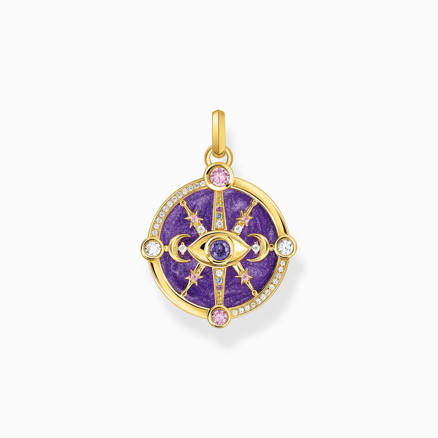 Thomas Sabo Cosmic Multicolour CZ YGP Pendant PE954-565-7