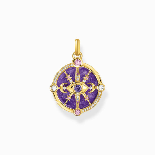 Thomas Sabo Cosmic Multicolour CZ YGP Pendant PE954-565-7