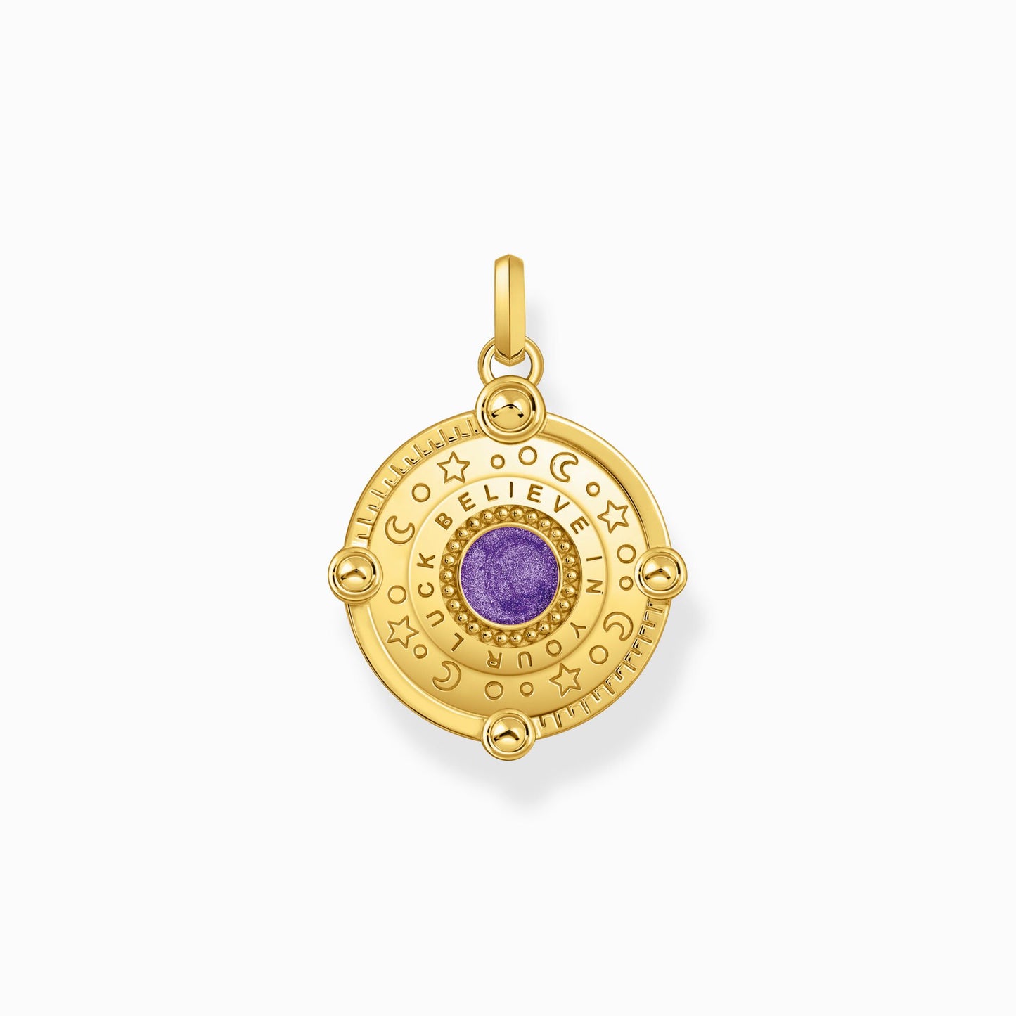 Thomas Sabo Cosmic Multicolour CZ YGP Pendant PE954-565-7