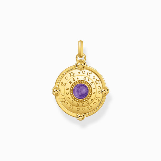 Thomas Sabo Cosmic Multicolour CZ YGP Pendant PE954-565-7