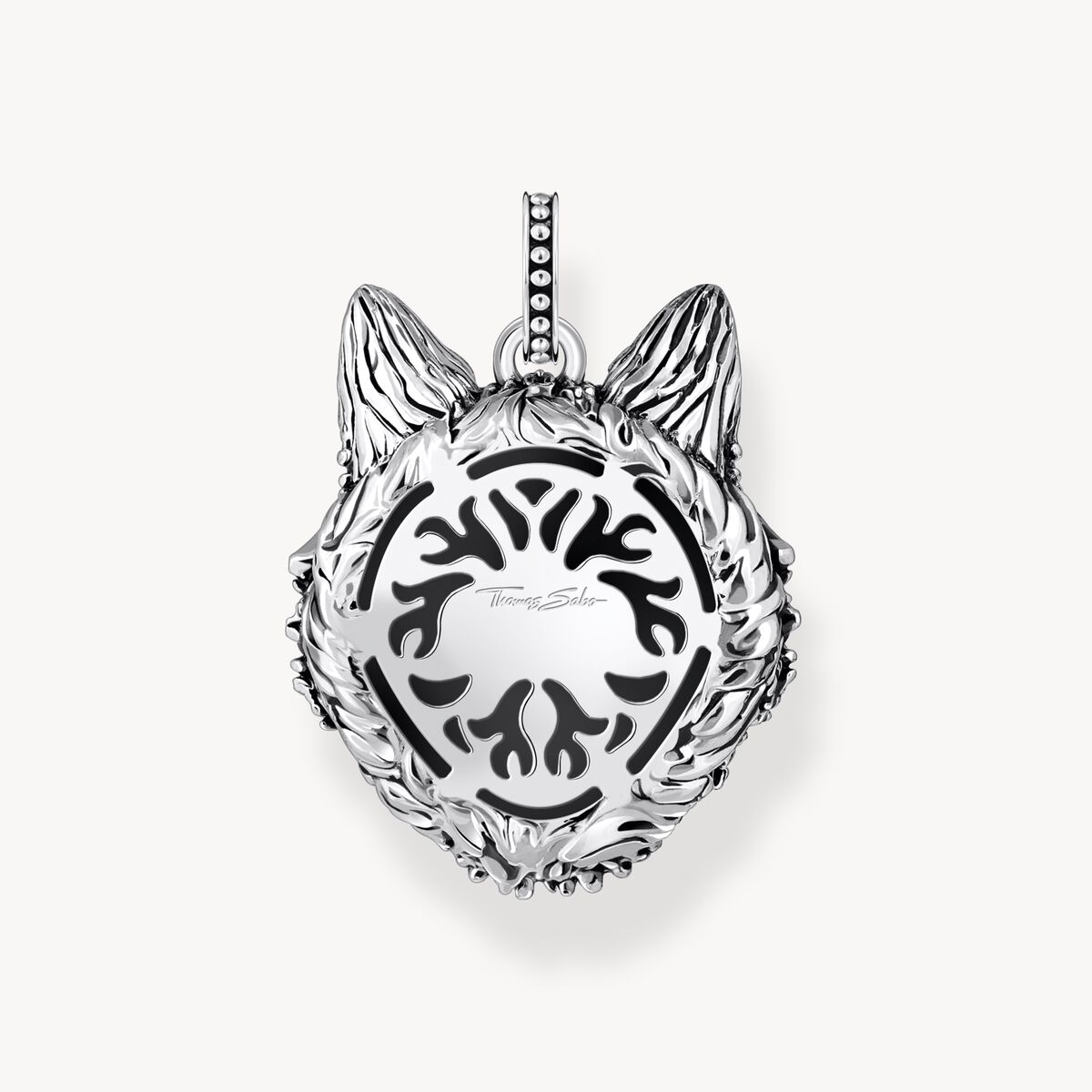 Thomas Sabo Sterling Silver Large Wolf Head Pendant PE965-691-21